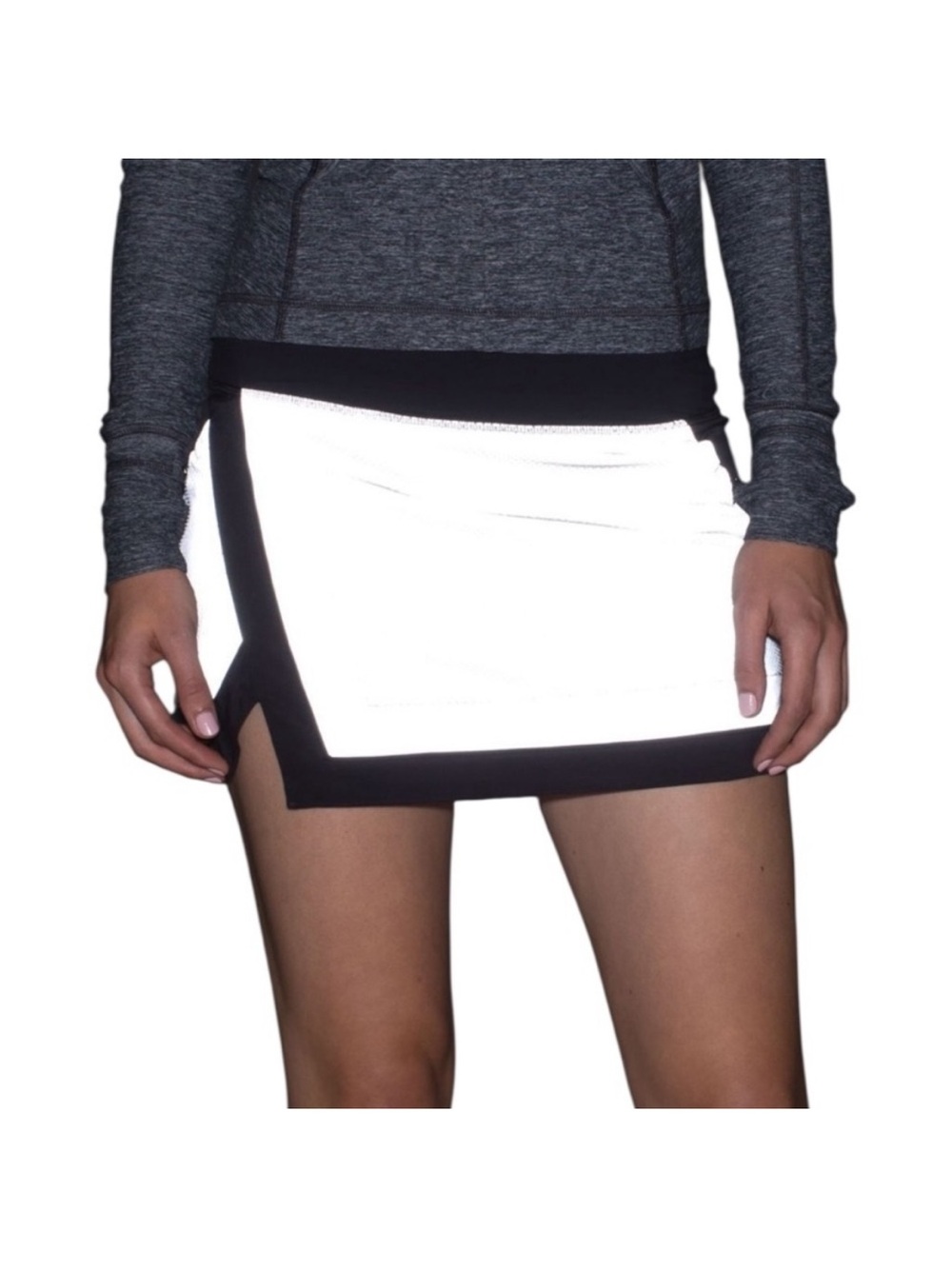 Vintage Lululemon sz 8 Light It Up Skirt reflective High-Vis running gorpcore